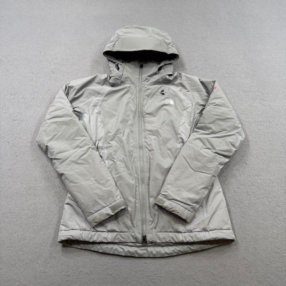 The North Face Jacket Women's Medium Gray Insulated Summit Series Hooded Outdoor